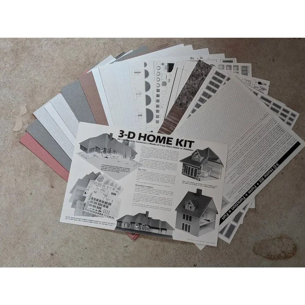 3-D Home Kit All You Need To Construct A Model DIY Home Addition 1990 Edition